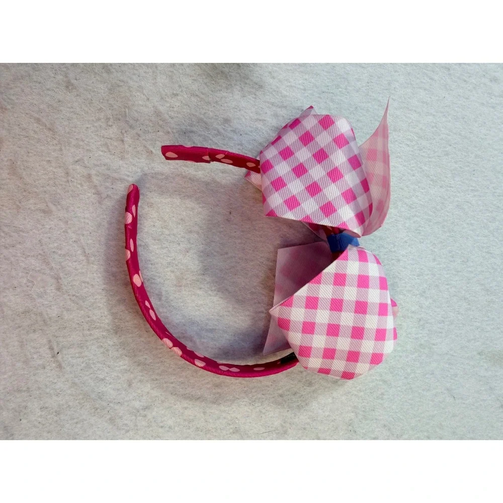 Matilda Jane Girls Headband Lot 5pc Floral Gingham Striped Bows OS